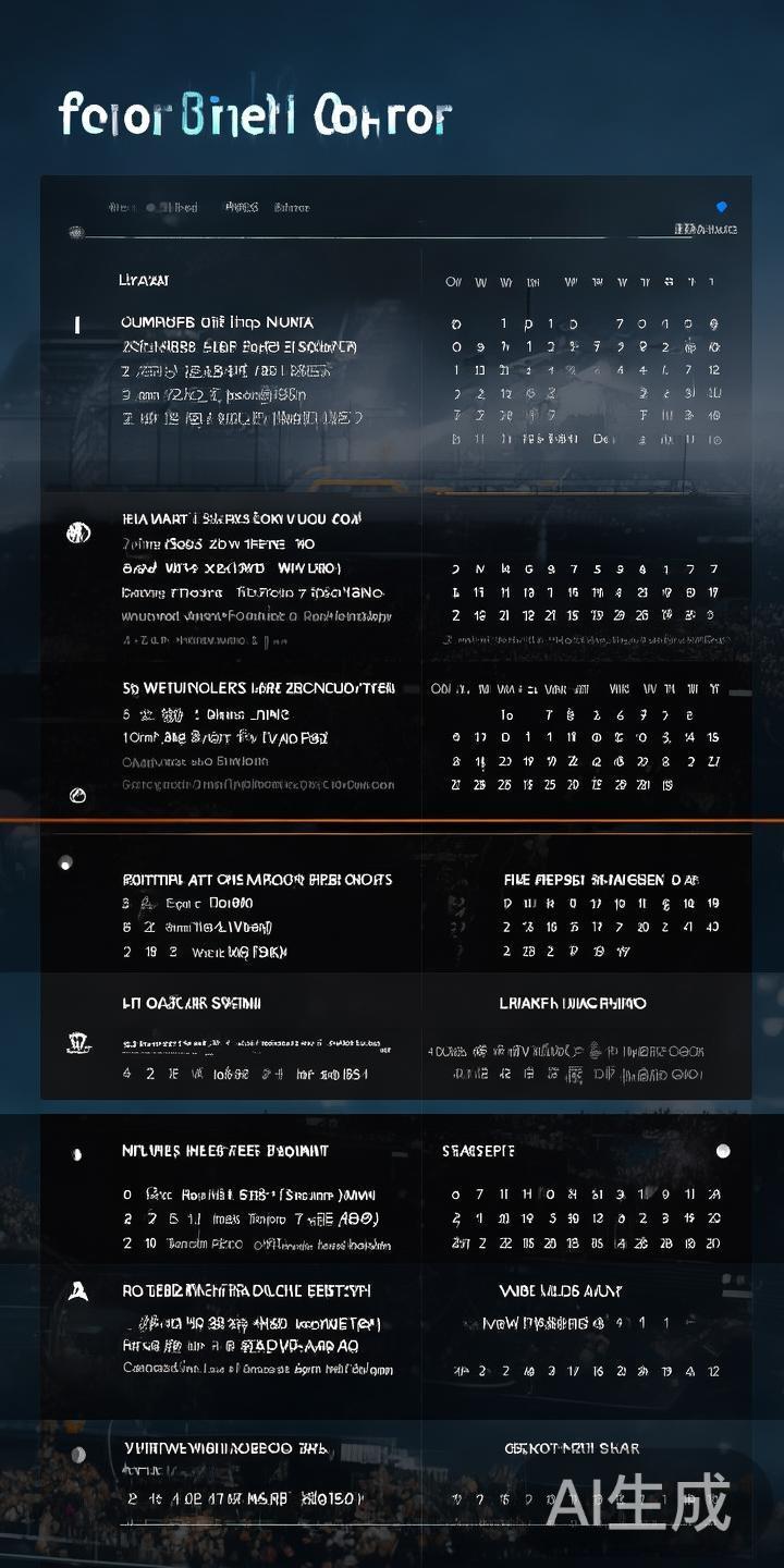 二、赛事赛程与直播安排
平台实时推送即将到来的重